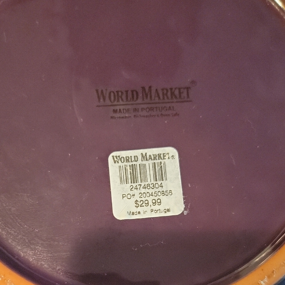 Cost Plus World Market Purple Ceramic Tangine - Picture 5 of 6